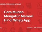 Cara Mudah Mengatur Memori HP di WhatsApp